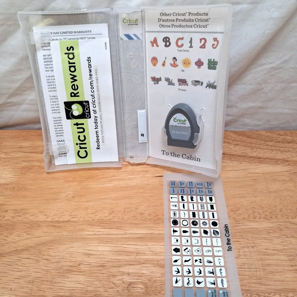Lot of 5 Cricut Cartridges Keyboards & Booklets Missing 1 Book Crafting DIY